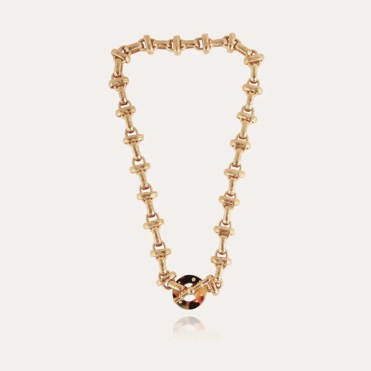 Flash Sale Gas Bijoux Adrian necklace acetate gold - Tortoise Brown