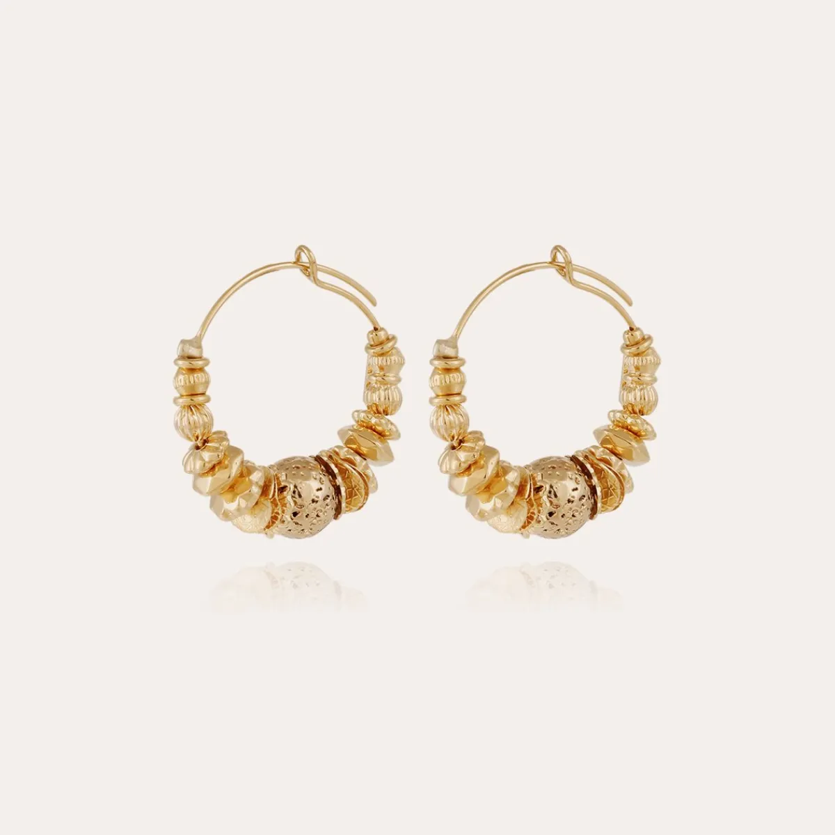 Discount Gas Bijoux Aloha hoop earrings earrings mini gold Golden