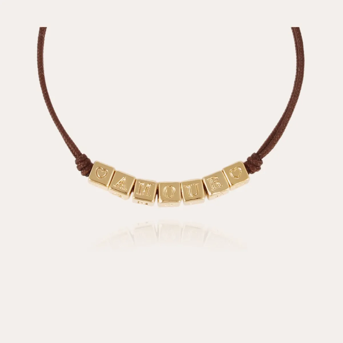 Cheap Gas Bijoux Amour bracelet gold Brown