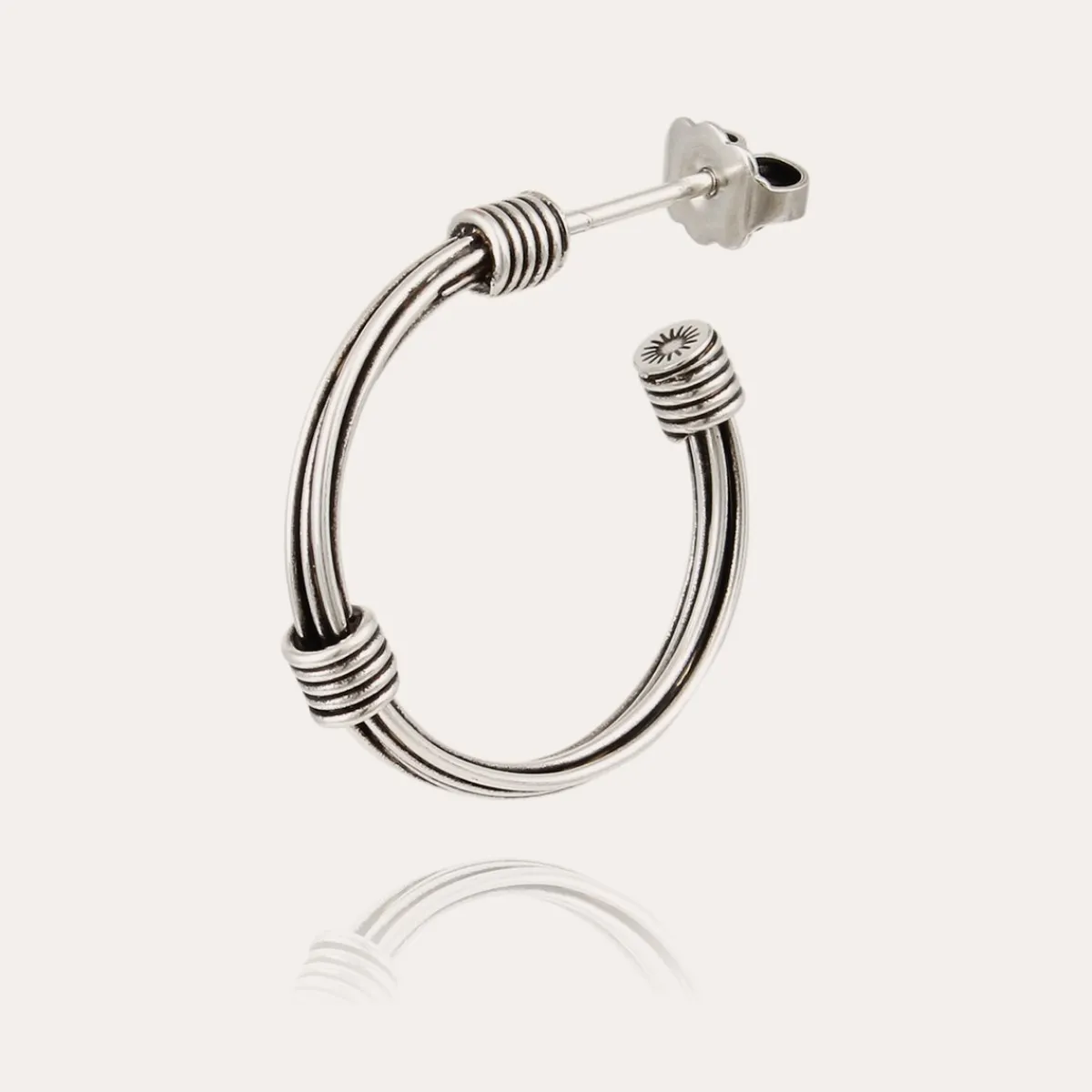 Online Gas Bijoux Ariane hoop earrings mini silver NOCOLOR