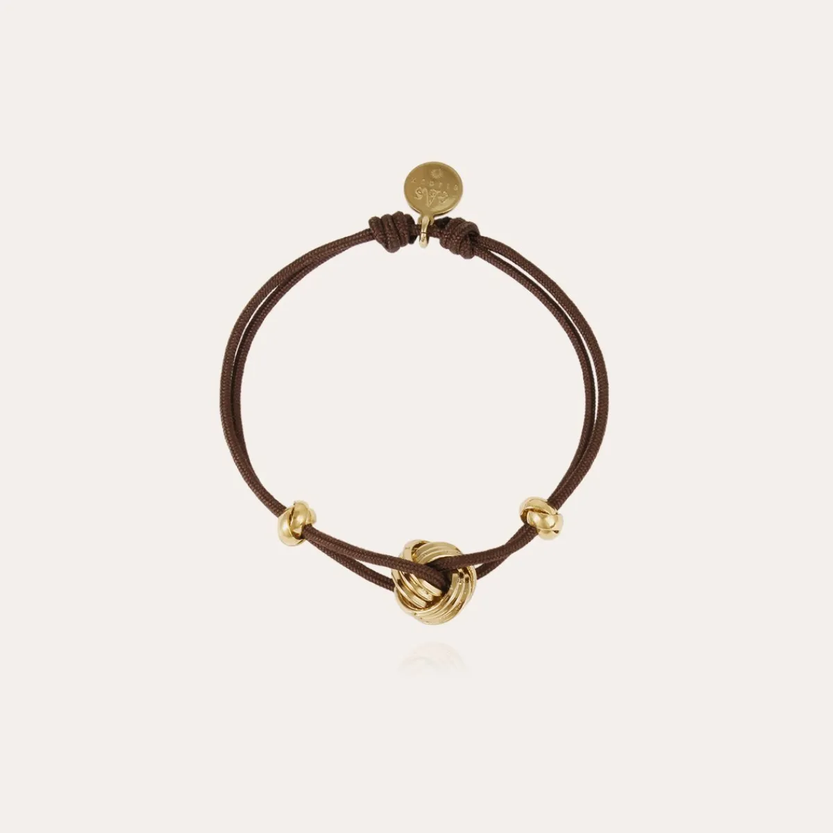 Fashion Gas Bijoux Atik bracelet gold Brown