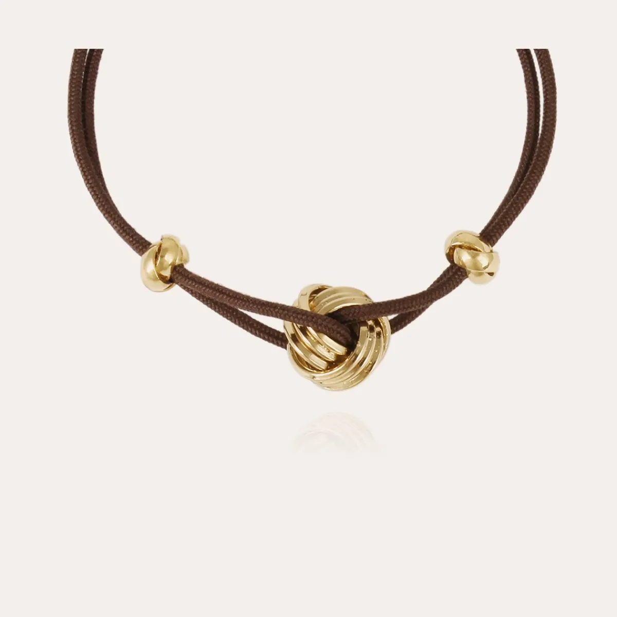 Fashion Gas Bijoux Atik bracelet gold Brown