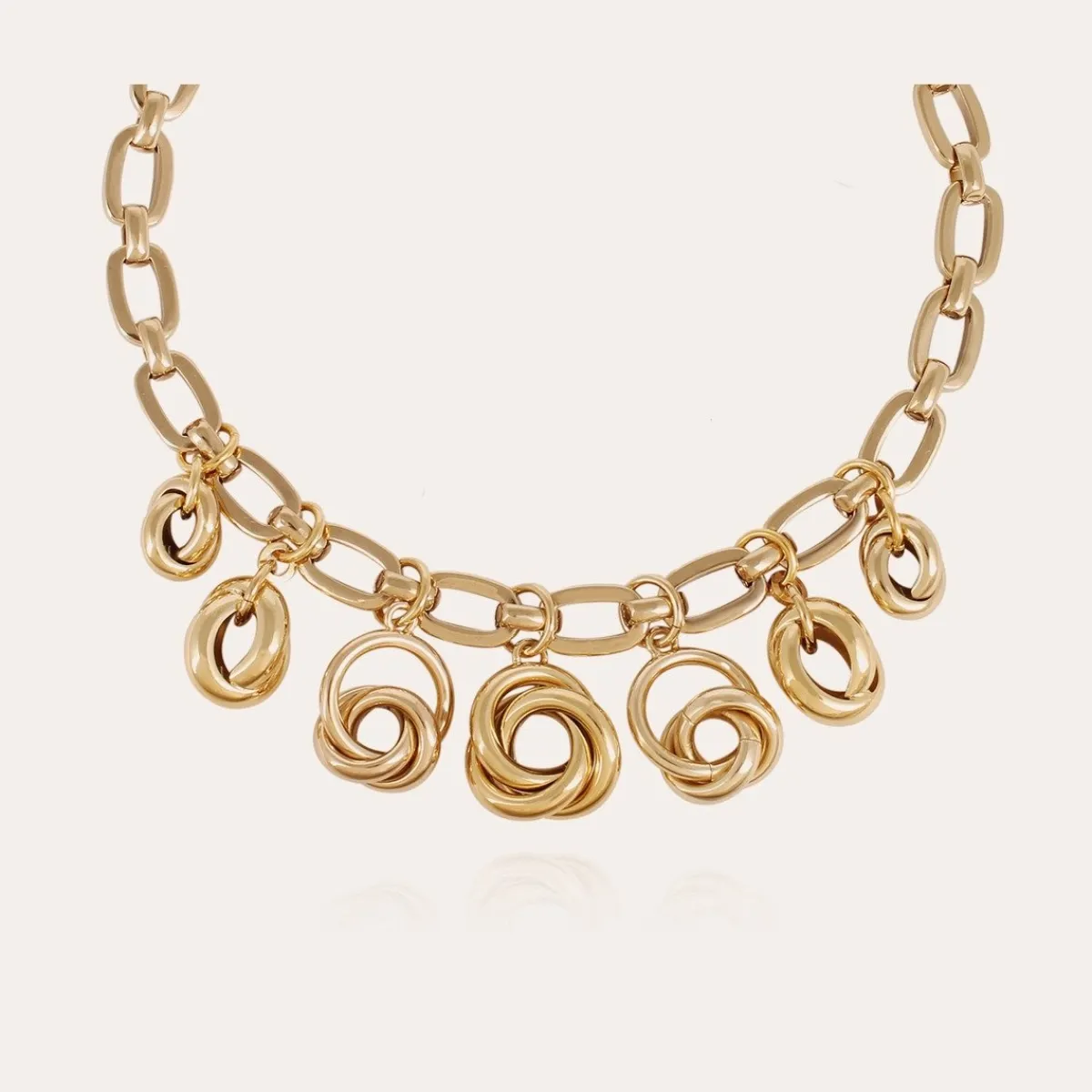 Shop Gas Bijoux Atika charming necklace gold Golden