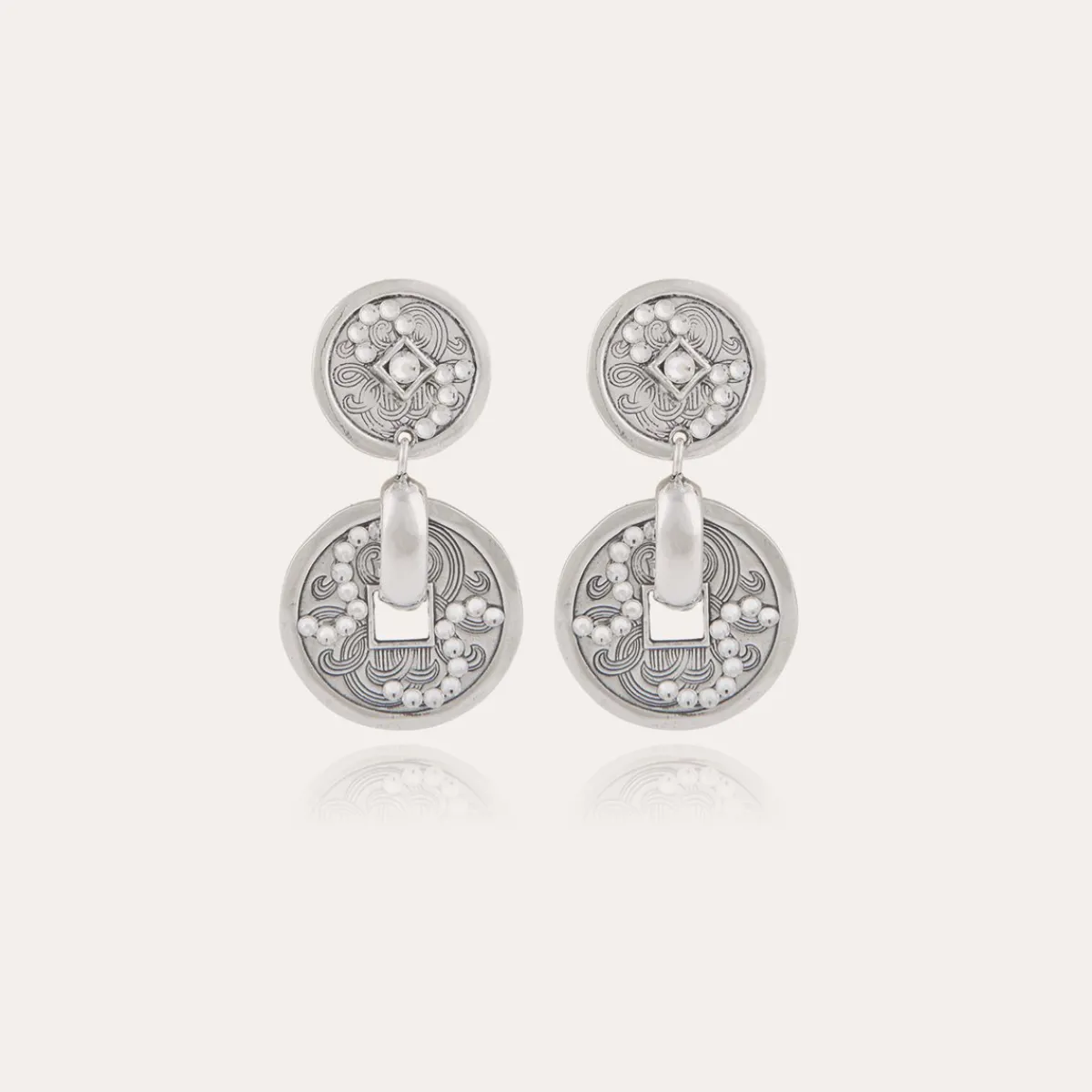 Clearance Gas Bijoux Aurelia strass earrings silver NOCOLOR