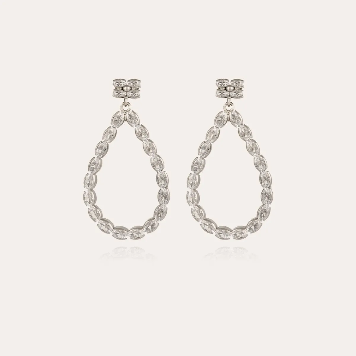 Outlet Gas Bijoux Bibi Riviera earrings silver - Zirconia Crystal