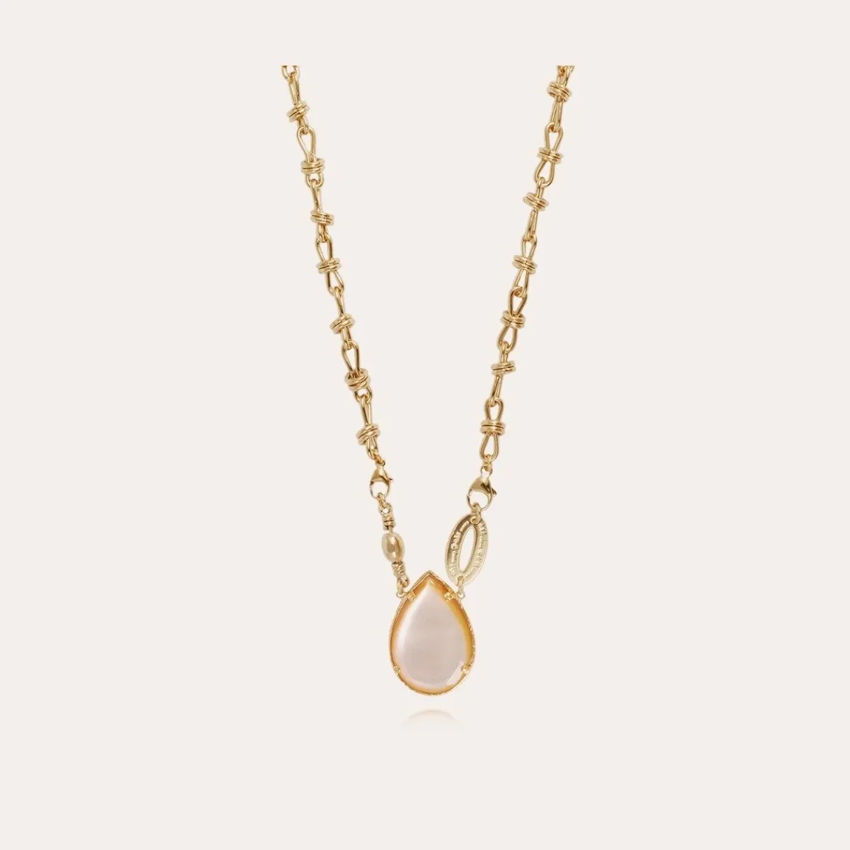 Outlet Gas Bijoux Billy necklace gold - White Mother-of-pearl Whitemotherofpearl