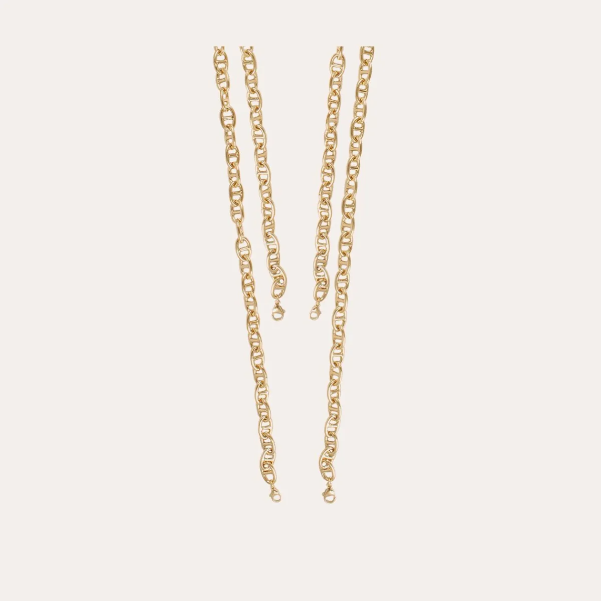 Shop Gas Bijoux Billy Scapulaire chain gold - to personalize Goldbis