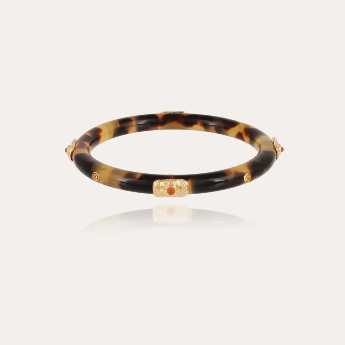 Cheap Gas Bijoux Caftan Meknes bracelet acetate gold - Tortoise Brown