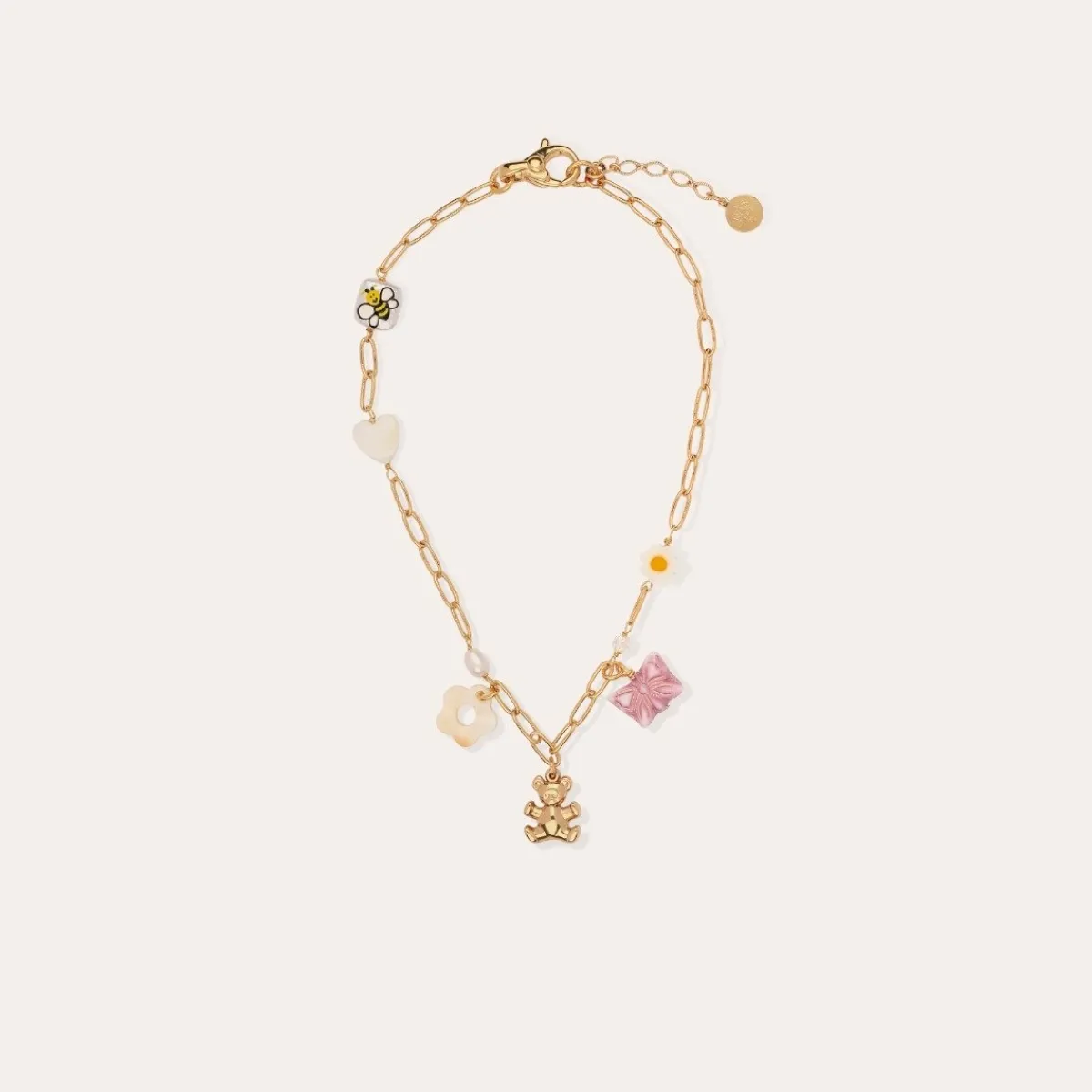 Fashion Gas Bijoux Capucine kids necklace gold Pink