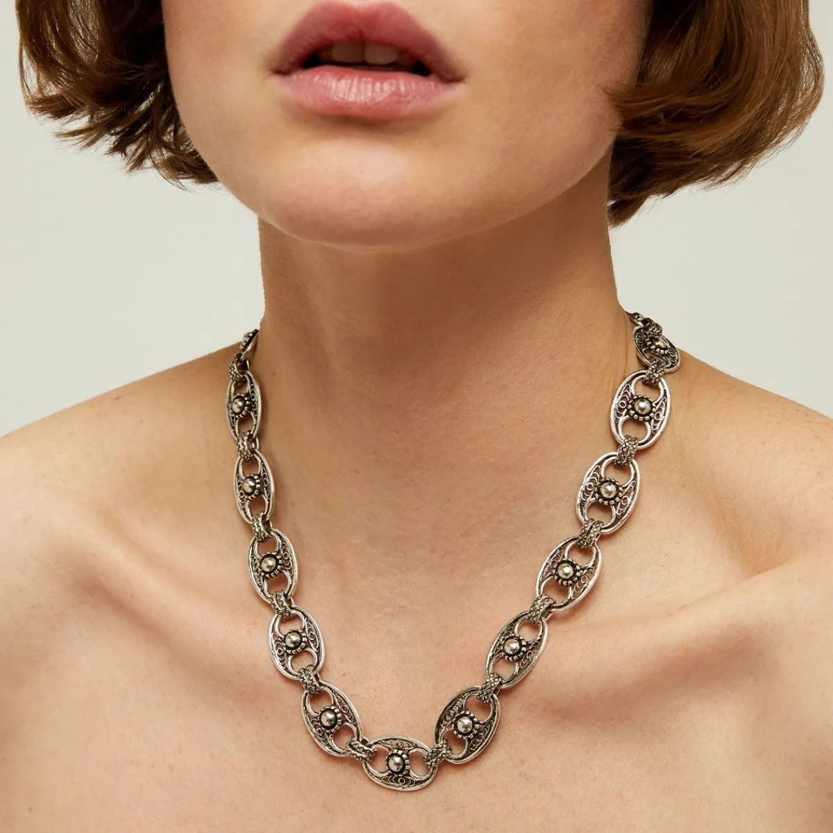 Outlet Gas Bijoux Carthage necklace silver NOCOLOR