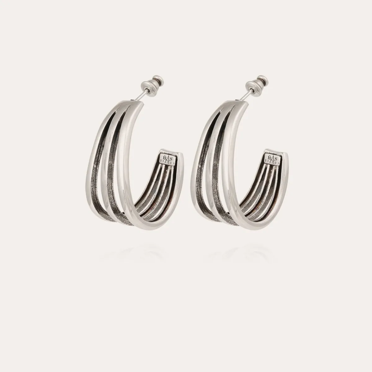 Fashion Gas Bijoux Cerceau earrings silver NOCOLOR