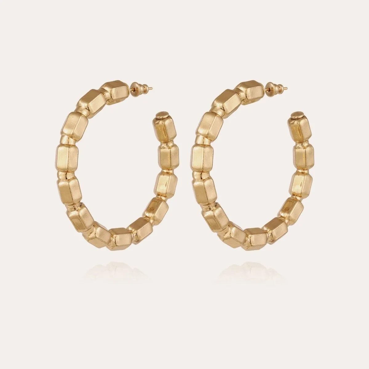 Store Gas Bijoux Colombus hoop earrings gold NOCOLOR