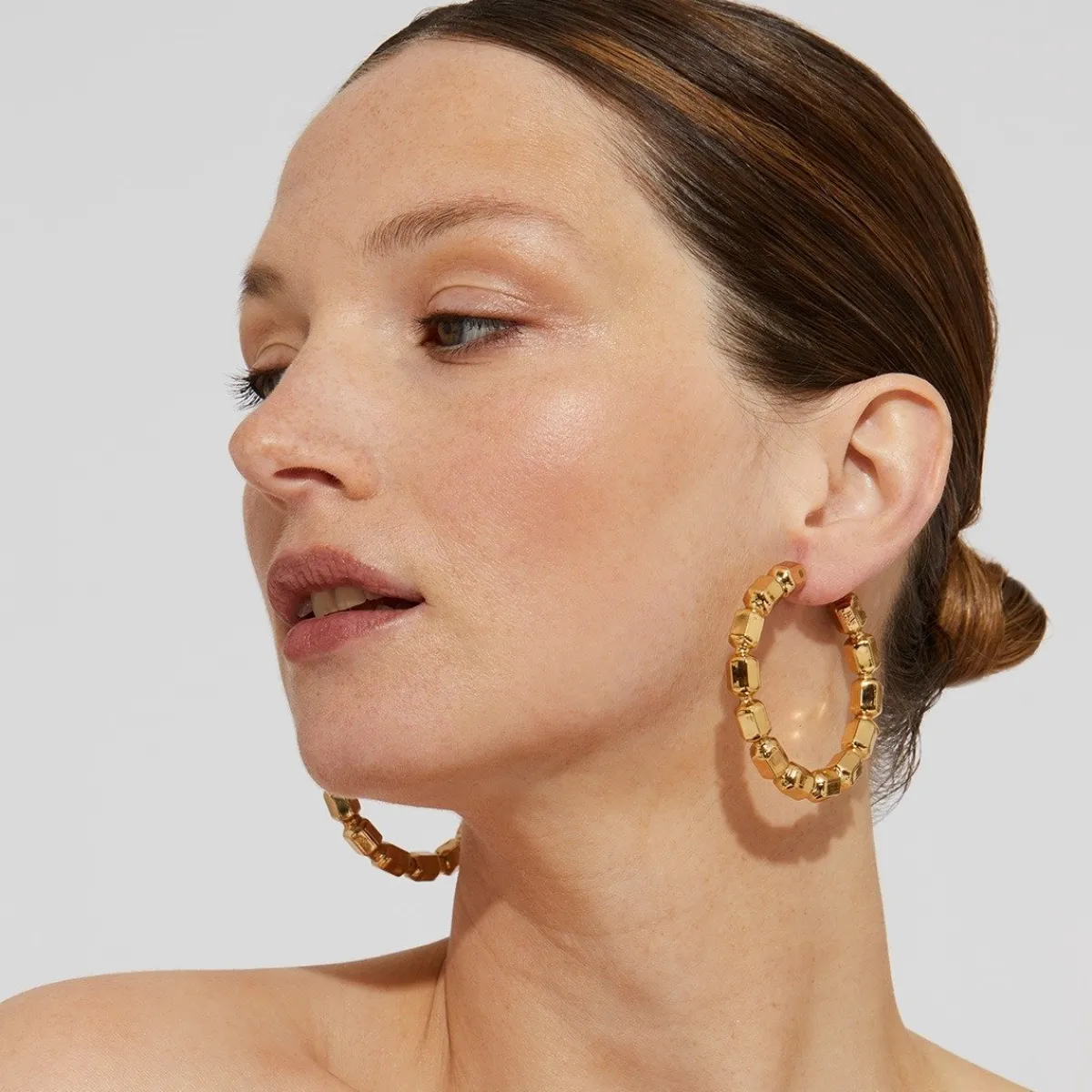 Store Gas Bijoux Colombus hoop earrings gold NOCOLOR