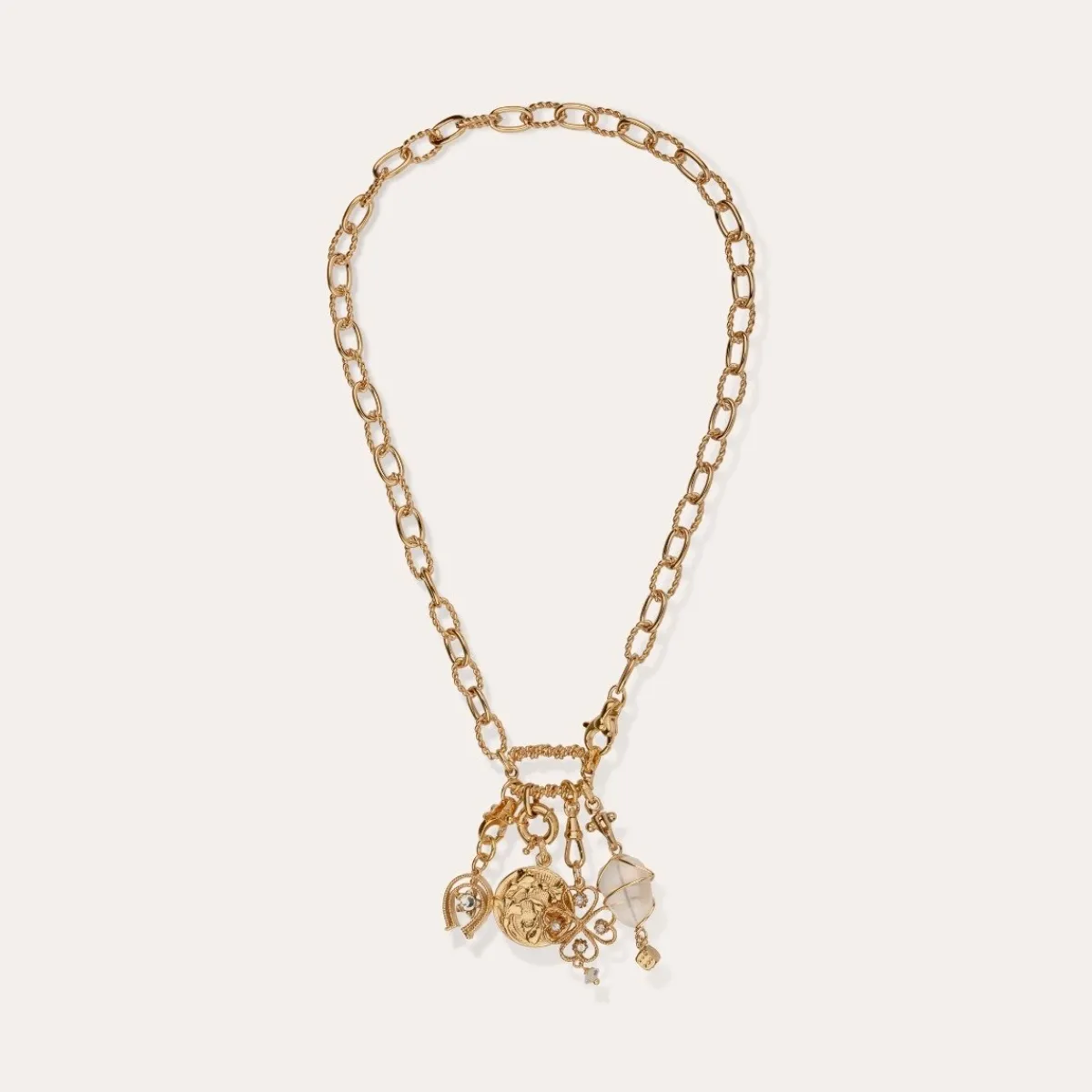 Best Gas Bijoux Constantine necklace gold Crystal