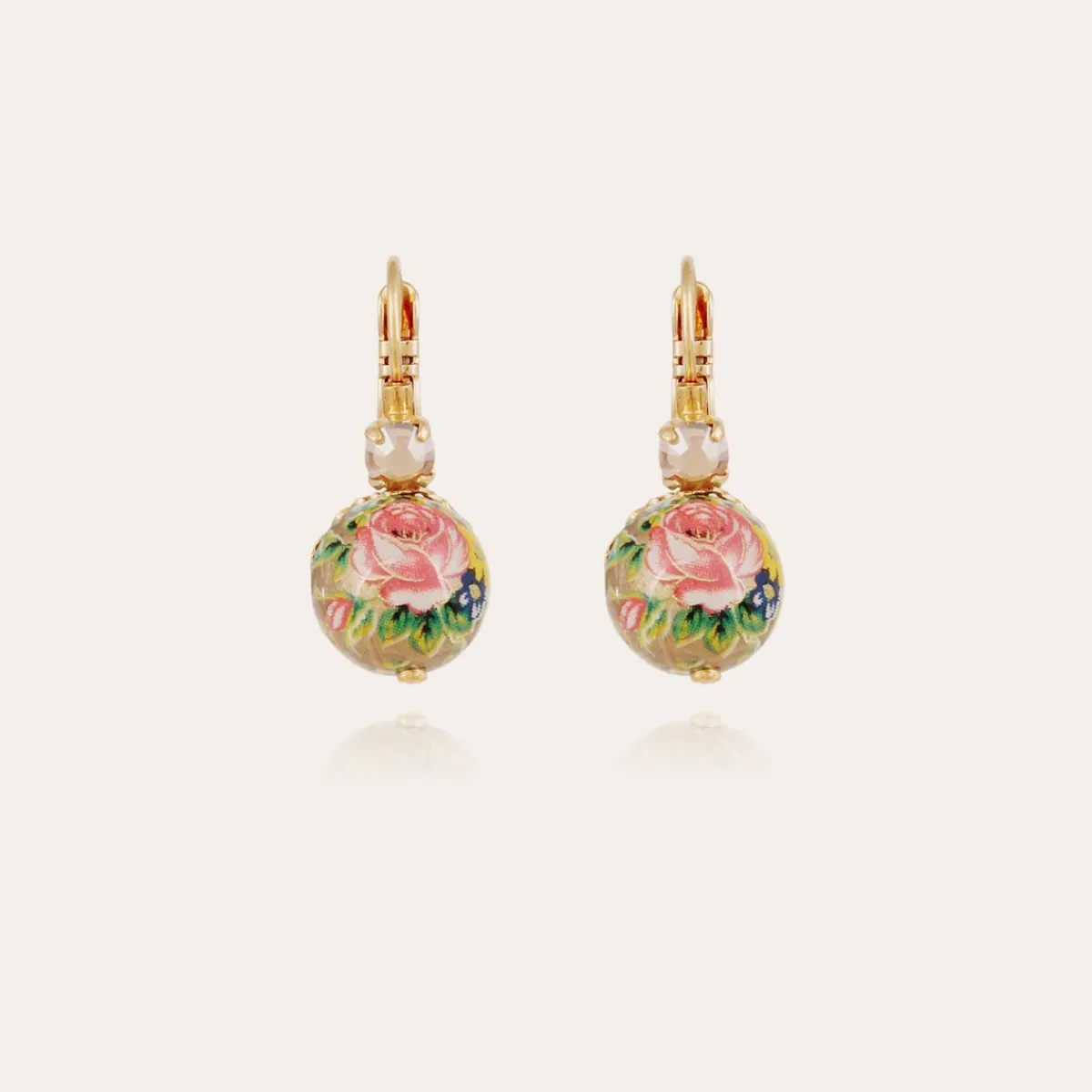 Hot Gas Bijoux Decalco earrings mini gold Yellow