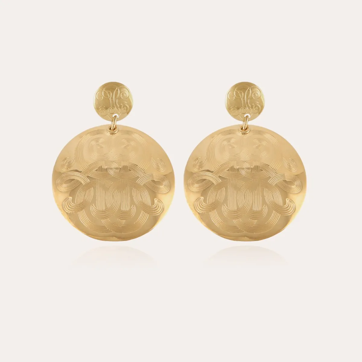 Discount Gas Bijoux Diva earrings large size gold NOCOLOR