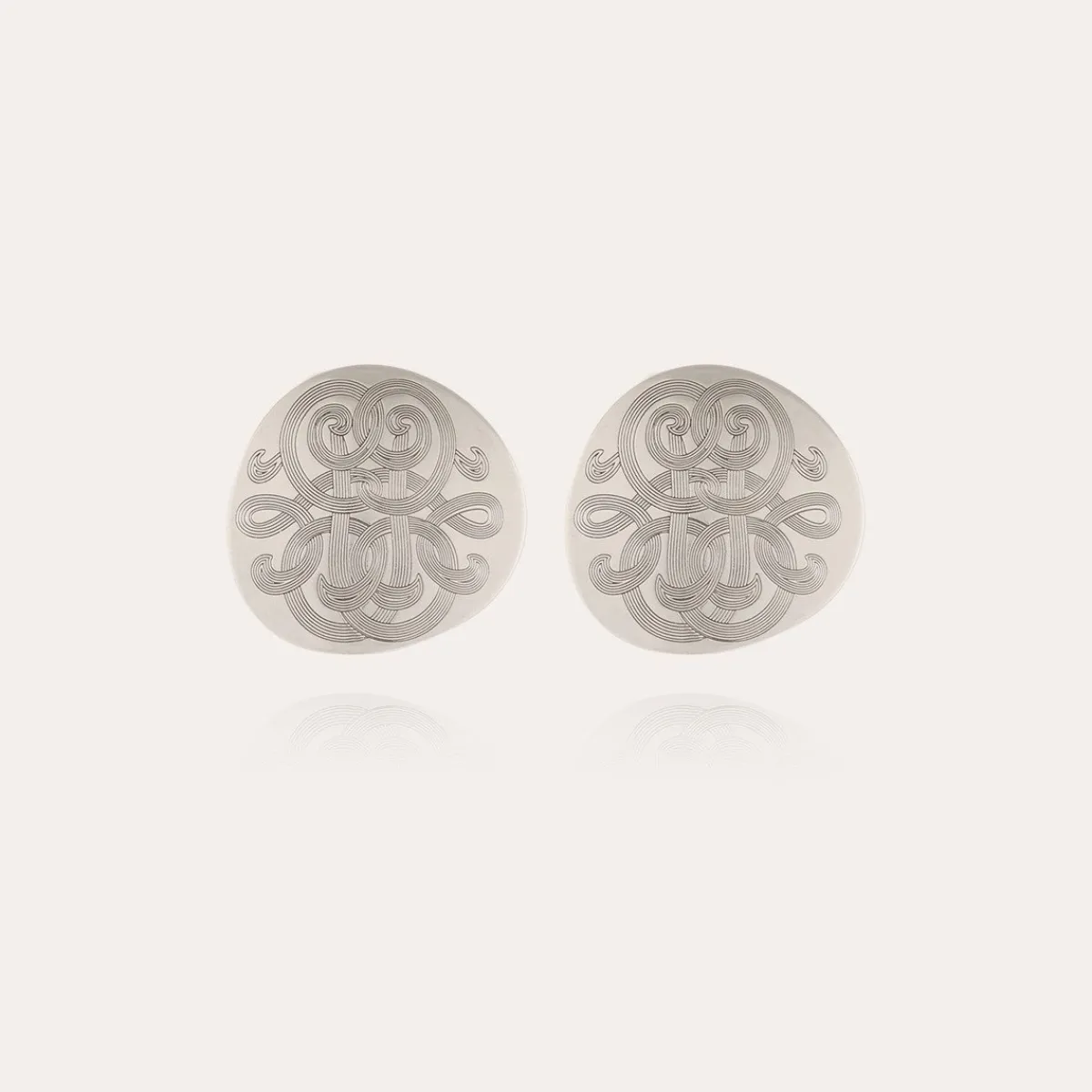 Online Gas Bijoux Diva studs earrings large size silver NOCOLOR