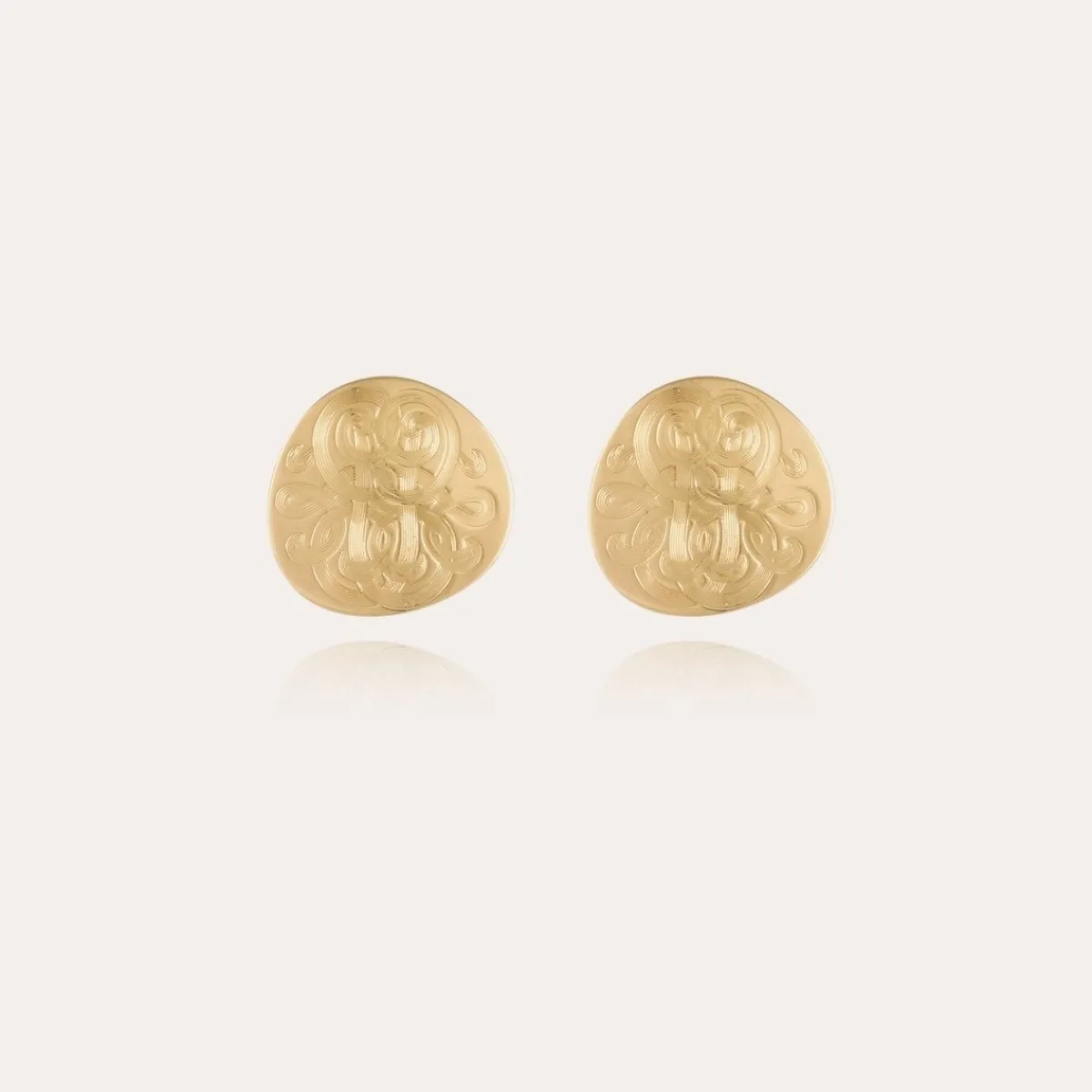 Fashion Gas Bijoux Diva studs earrings small size gold NOCOLOR