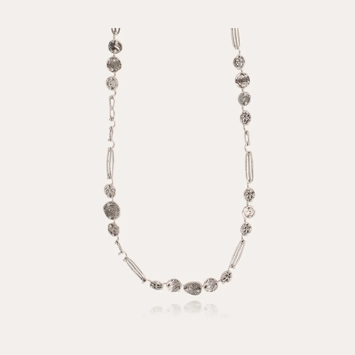 Best Gas Bijoux Eclipse long necklace silver NOCOLOR