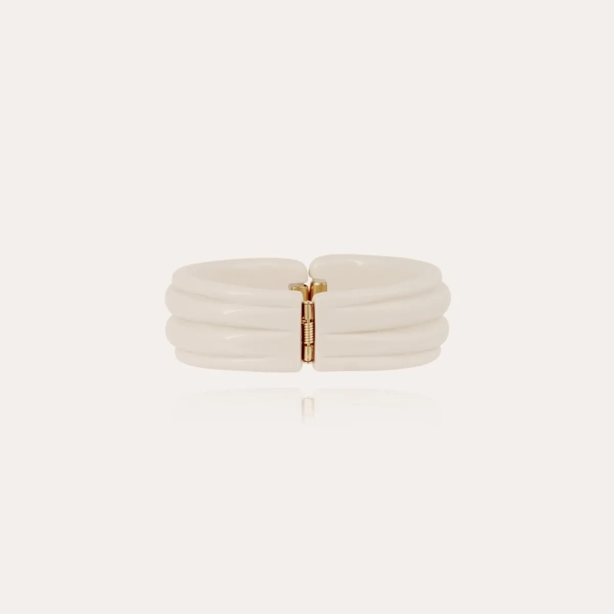 Cheap Gas Bijoux Ecume bracelet acetate gold - Ivory Offwhite