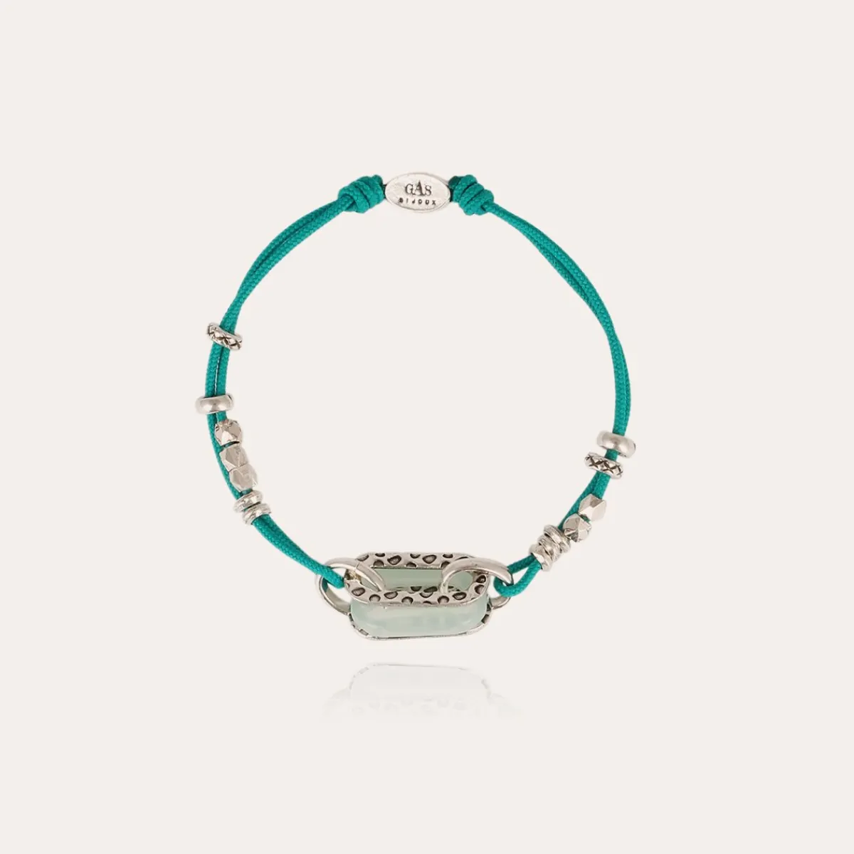 Sale Gas Bijoux Escale bracelet acetate silver - blue Acqua