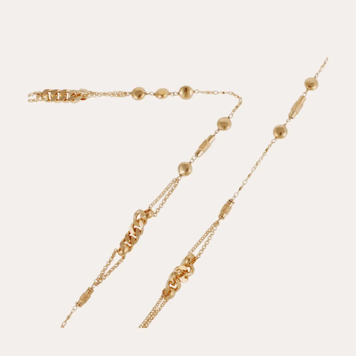 Hot Gas Bijoux Filou long necklace gold NOCOLOR