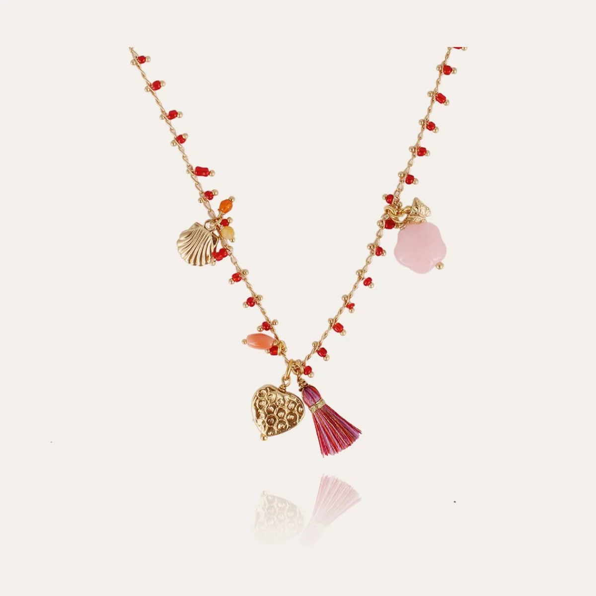 Online Gas Bijoux Gipsy Charms kids necklace gold Raspberry