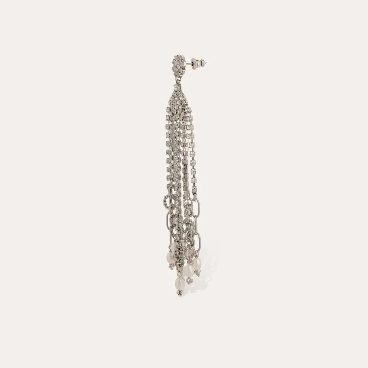 Best Gas Bijoux Grace strass earrings silver Crystal