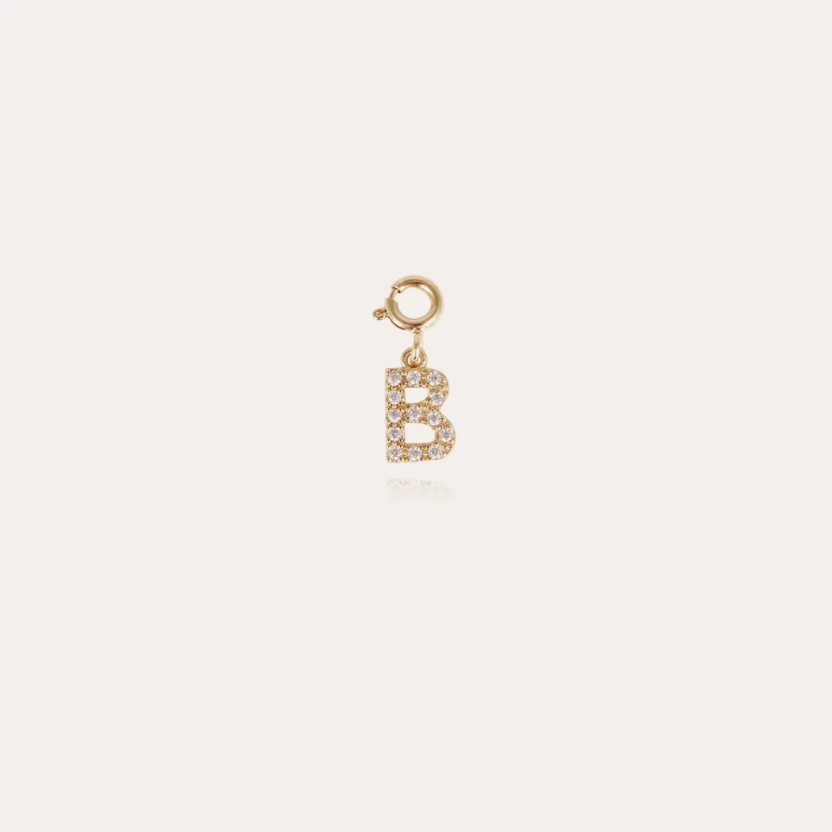 New Gas Bijoux Letter B pendant charms strass gold Crystal