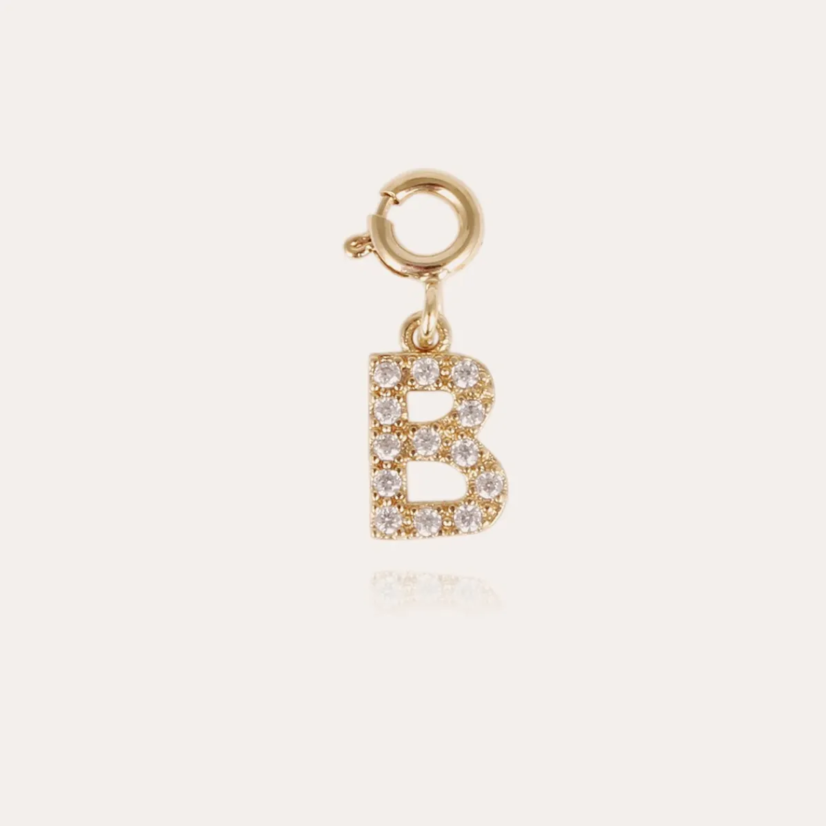 New Gas Bijoux Letter B pendant charms strass gold Crystal