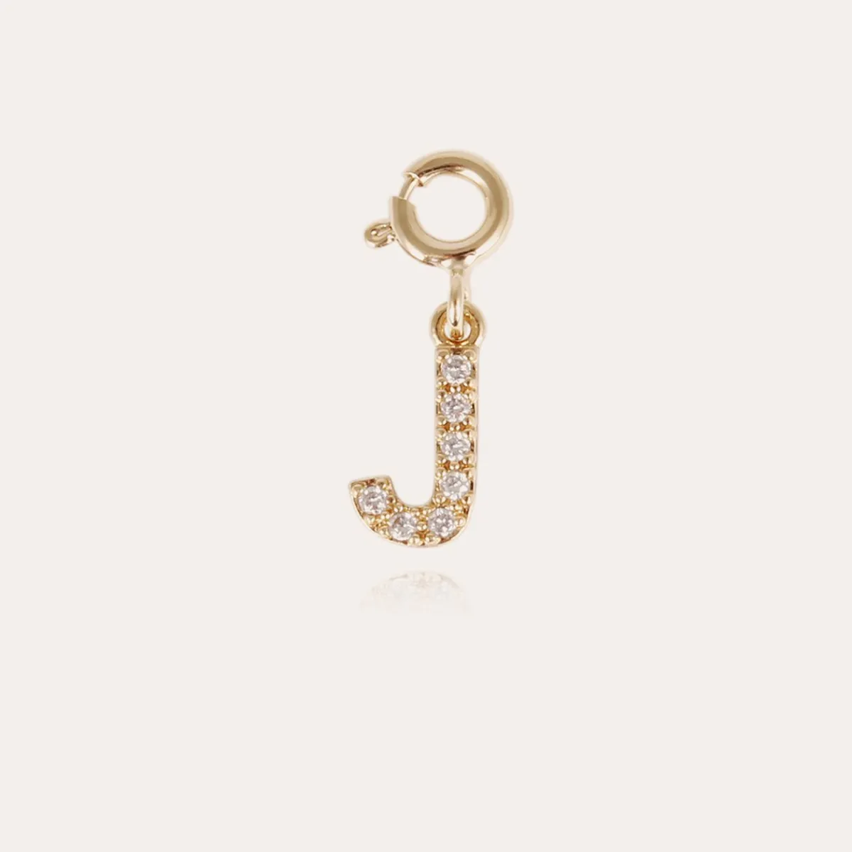 Outlet Gas Bijoux Letter J pendant charms strass gold Crystal