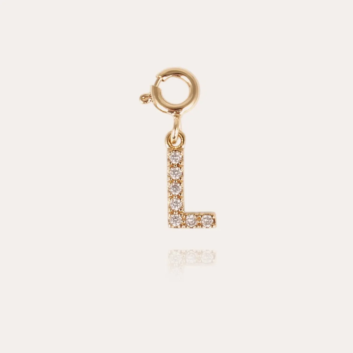 Flash Sale Gas Bijoux Letter L pendant charms strass gold Crystal