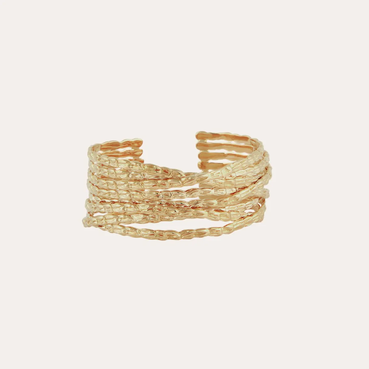 Discount Gas Bijoux Liane cuff bracelet small size gold NOCOLOR