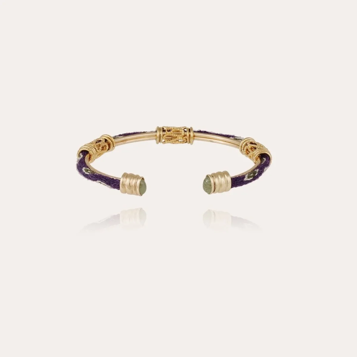 Store Gas Bijoux Lima cabochons bangle bracelet gold Purple