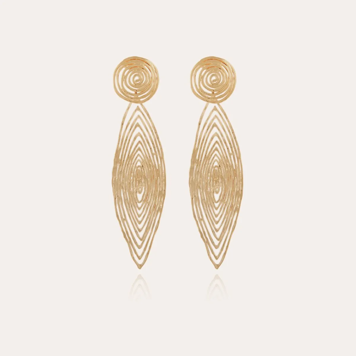 Cheap Gas Bijoux Longwave earrings small size gold NOCOLOR