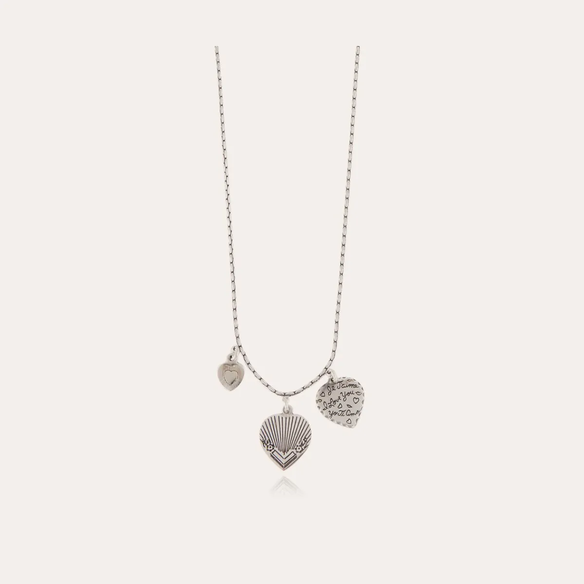 Hot Gas Bijoux Love necklace mini silver NOCOLOR