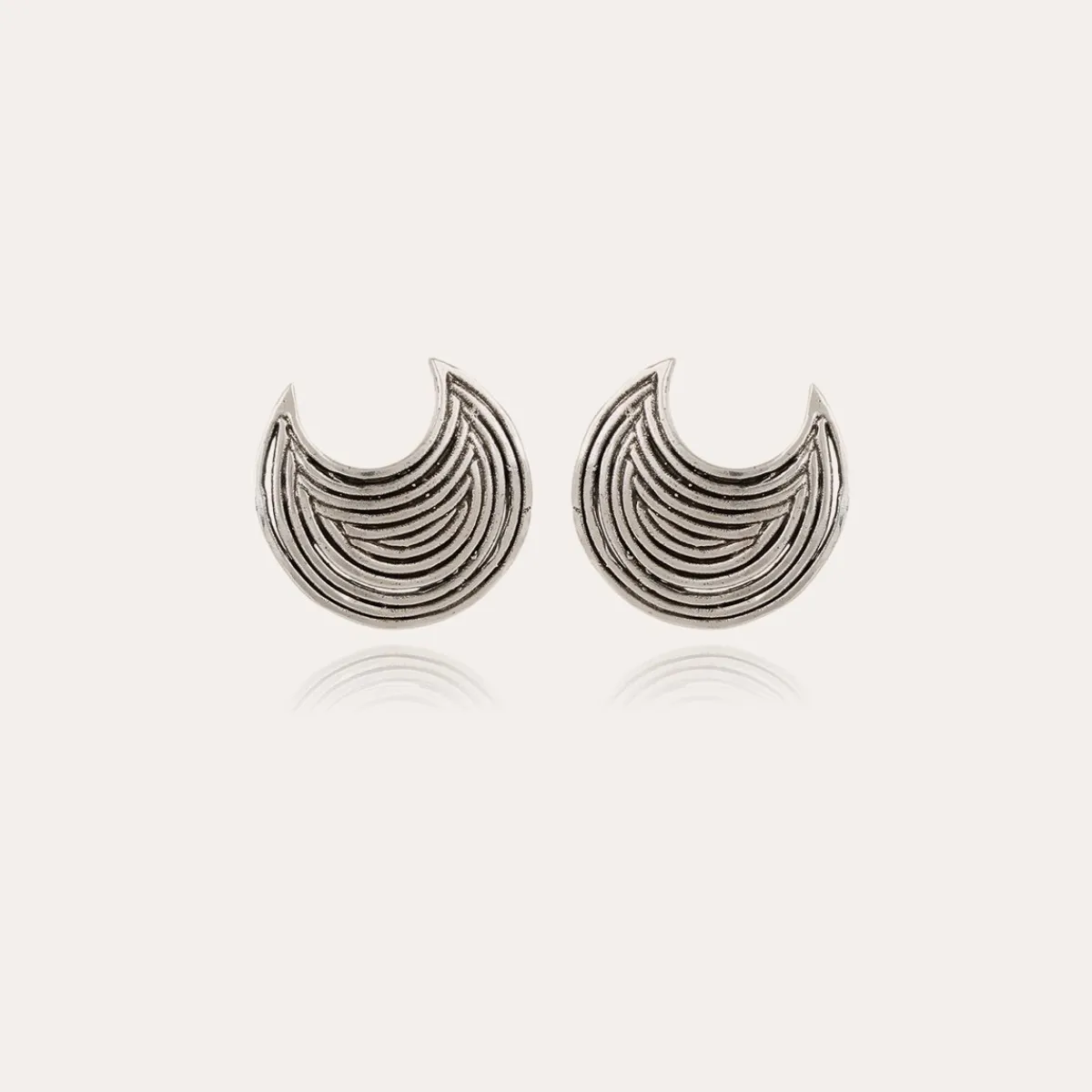 Store Gas Bijoux Luna Wave studs earrings silver NOCOLOR