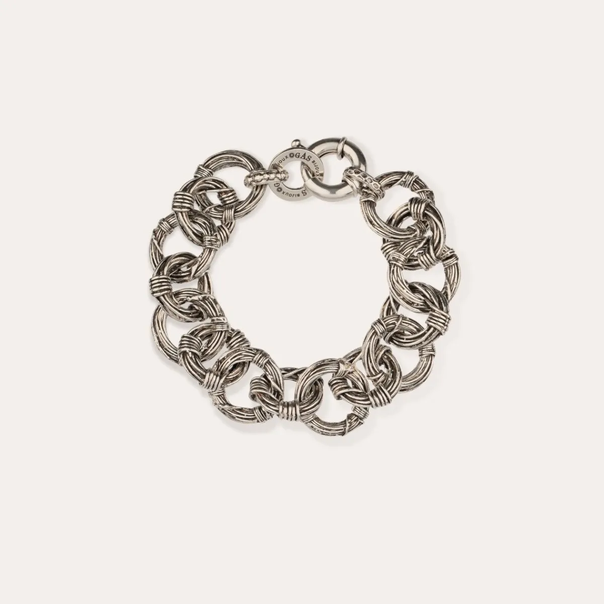 Cheap Gas Bijoux Maille Ariane bracelet silver NOCOLOR