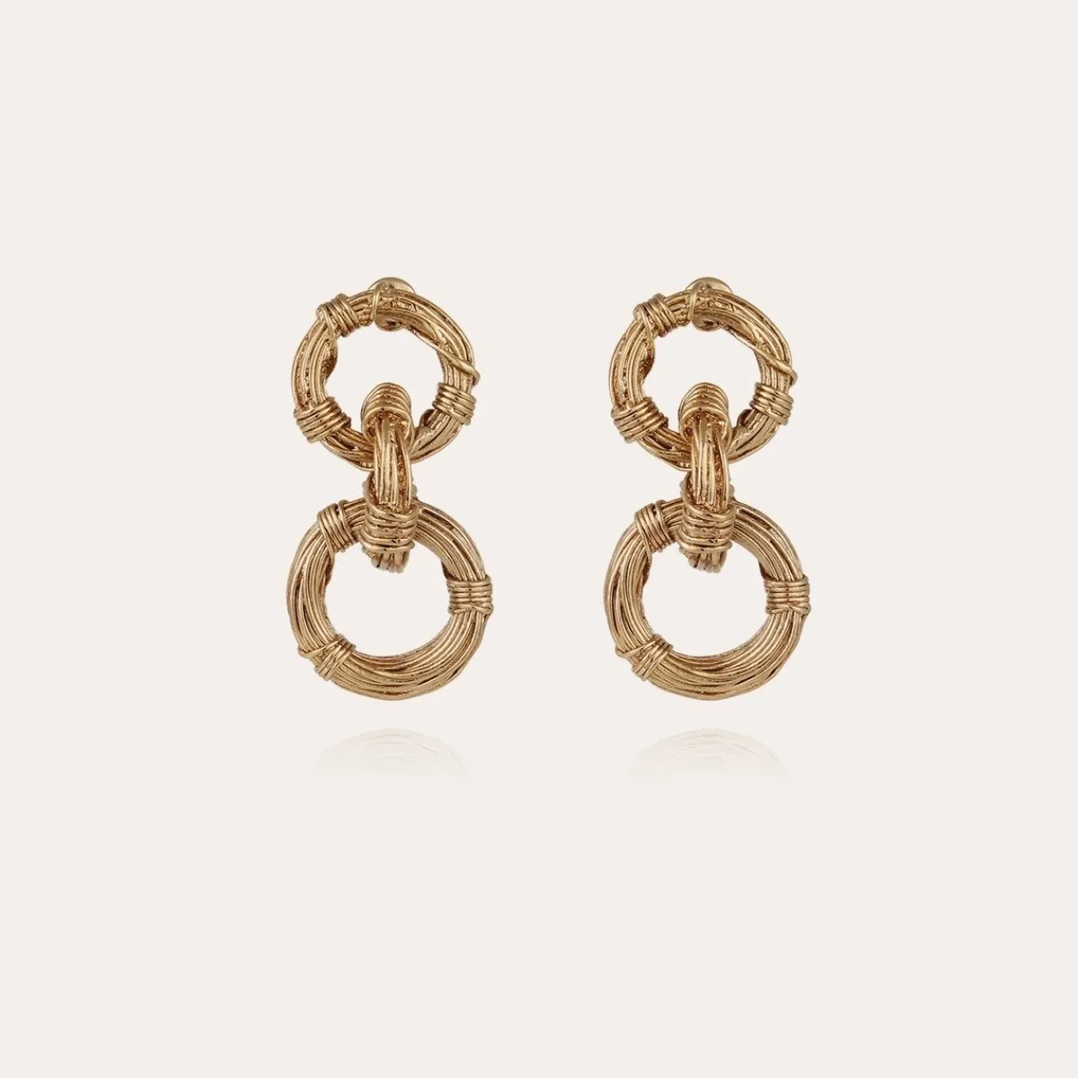 Clearance Gas Bijoux Maille Ariane earrings gold NOCOLOR