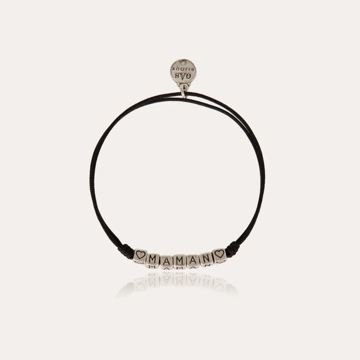 Cheap Gas Bijoux Maman bracelet silver Black