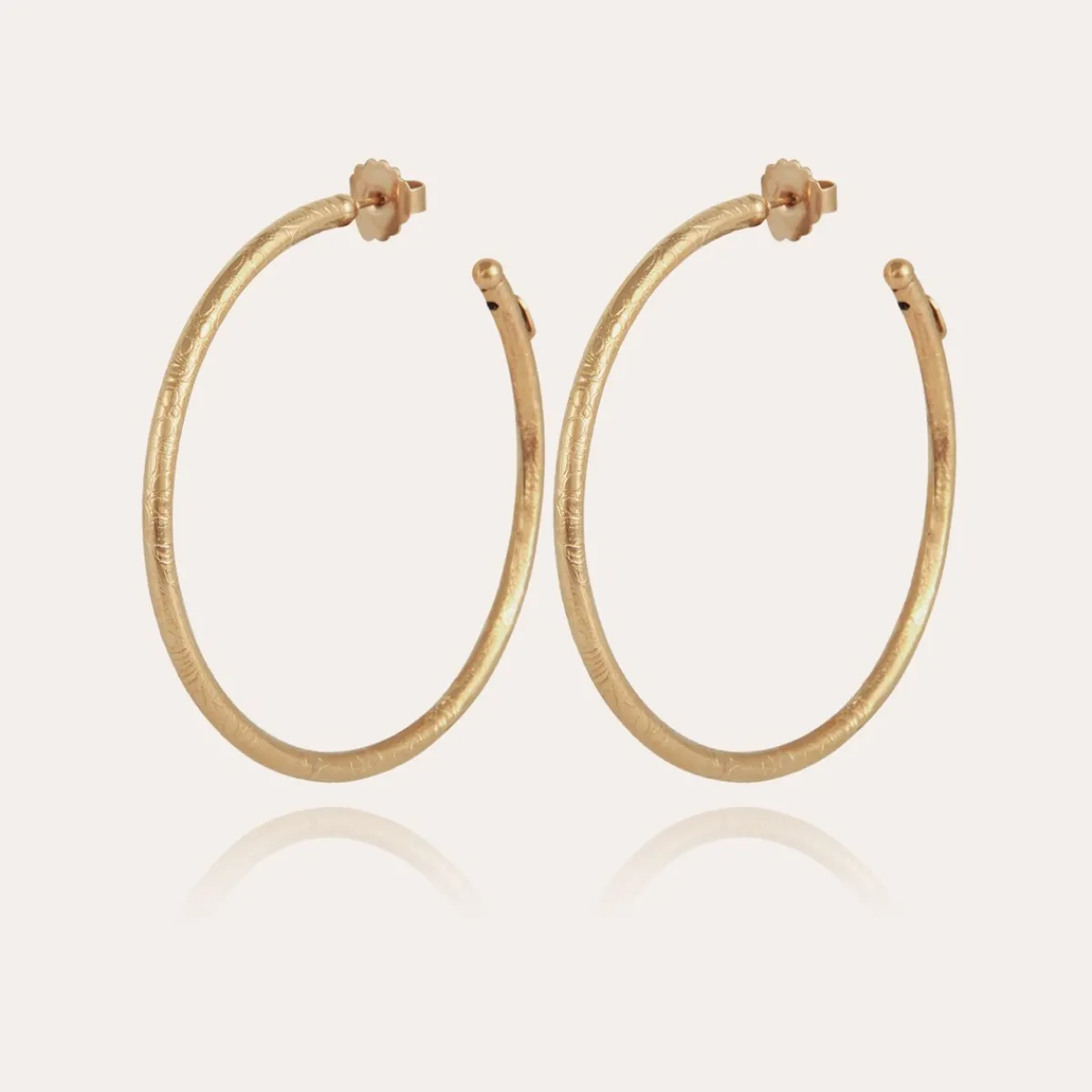 Online Gas Bijoux Maori hoop earrings large size gold NOCOLOR