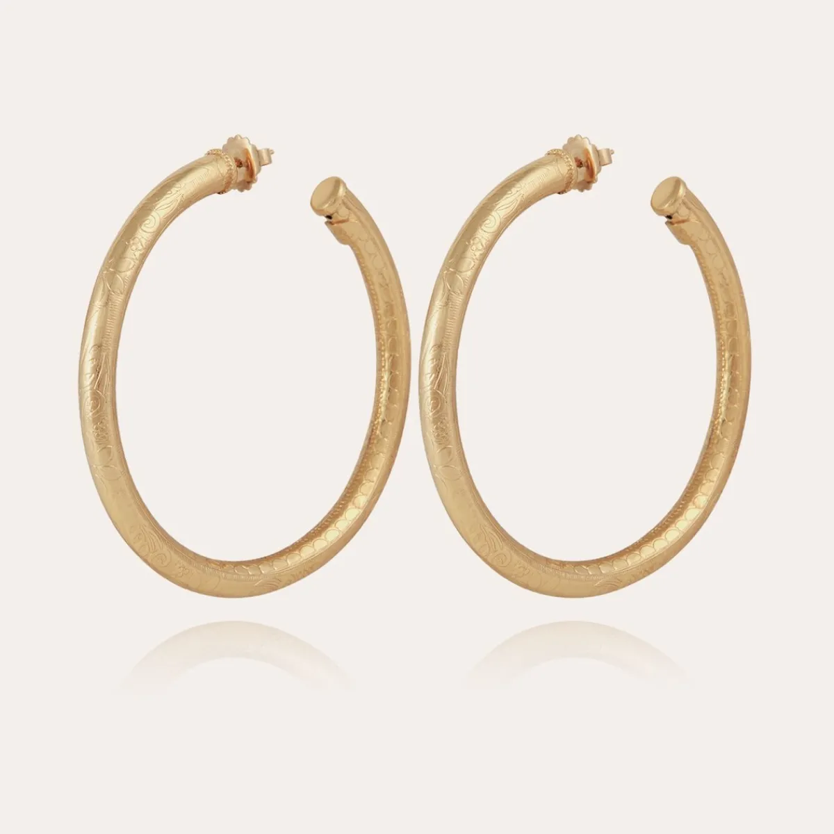 Online Gas Bijoux Maoro hoop earrings large size gold NOCOLOR