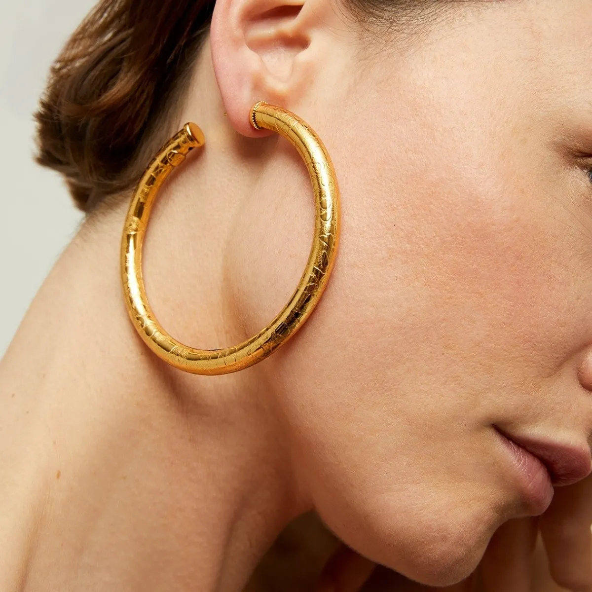 Online Gas Bijoux Maoro hoop earrings large size gold NOCOLOR