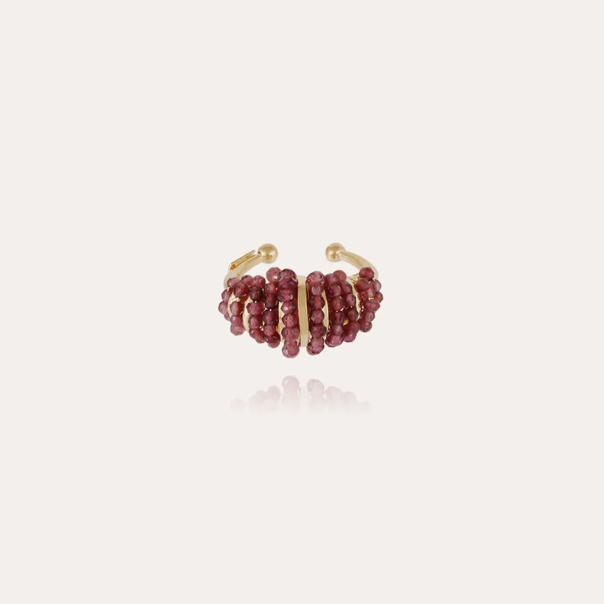 Cheap Gas Bijoux Maranzana jonc Serti ring gold Plum