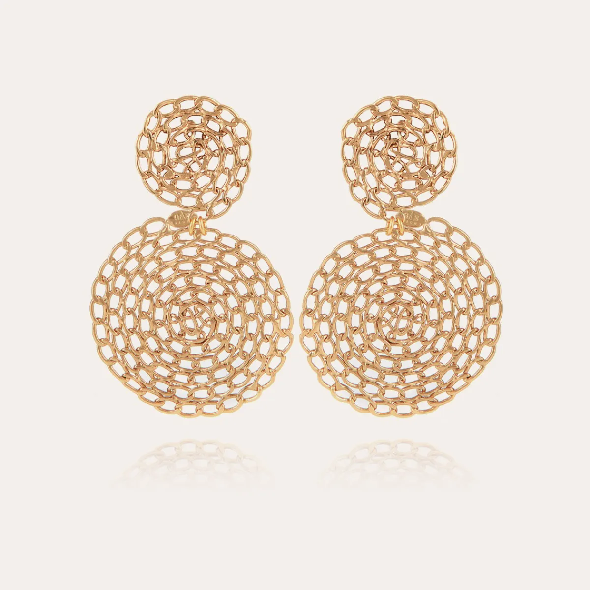 Discount Gas Bijoux Onde Gourmette earrings gold NOCOLOR