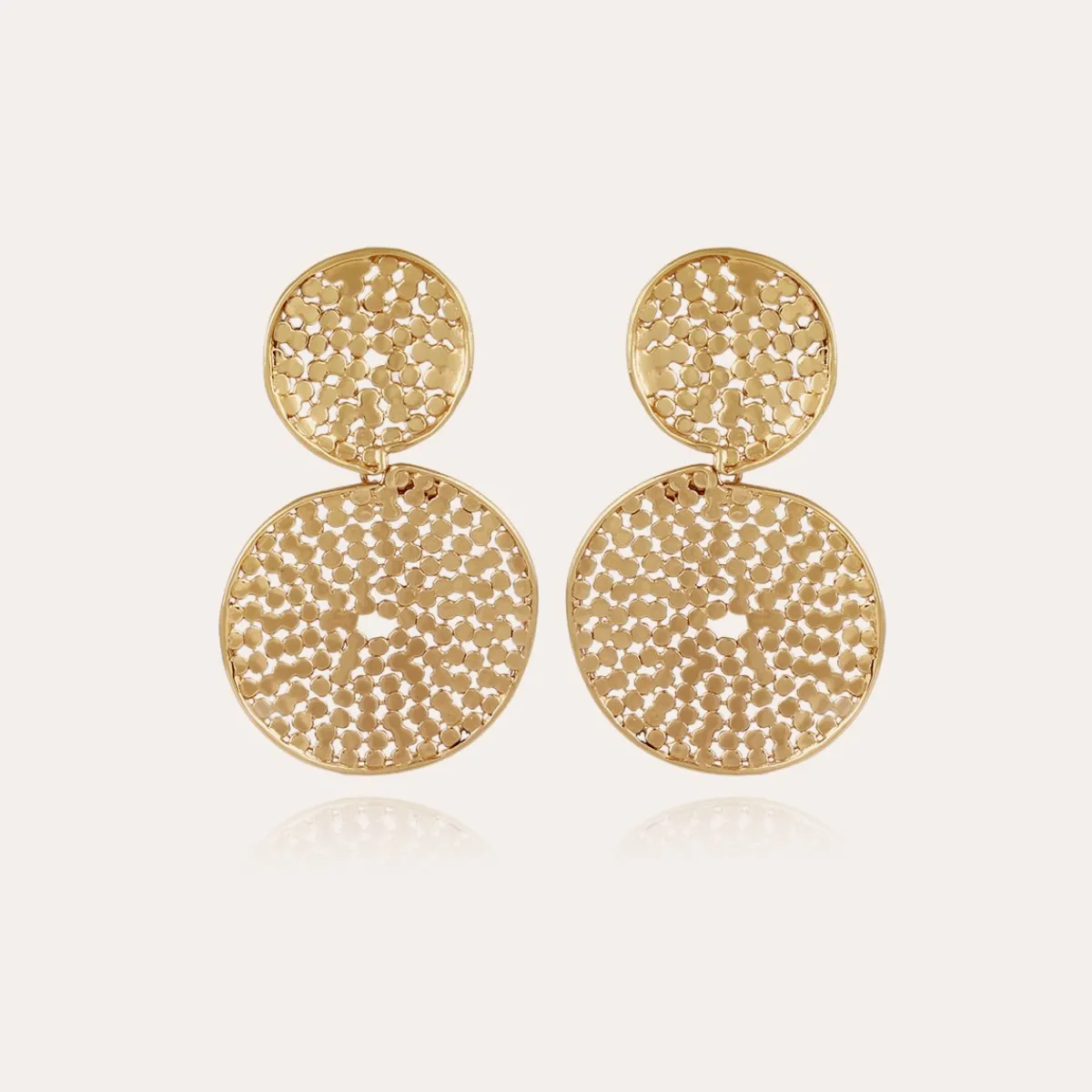 Discount Gas Bijoux Onde Lucky Cercle earrings small size gold NOCOLOR