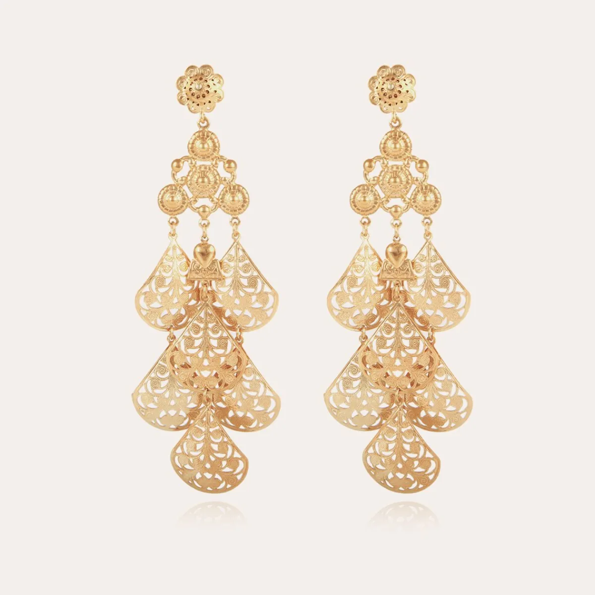 Best Gas Bijoux Orferia earrings large size gold NOCOLOR