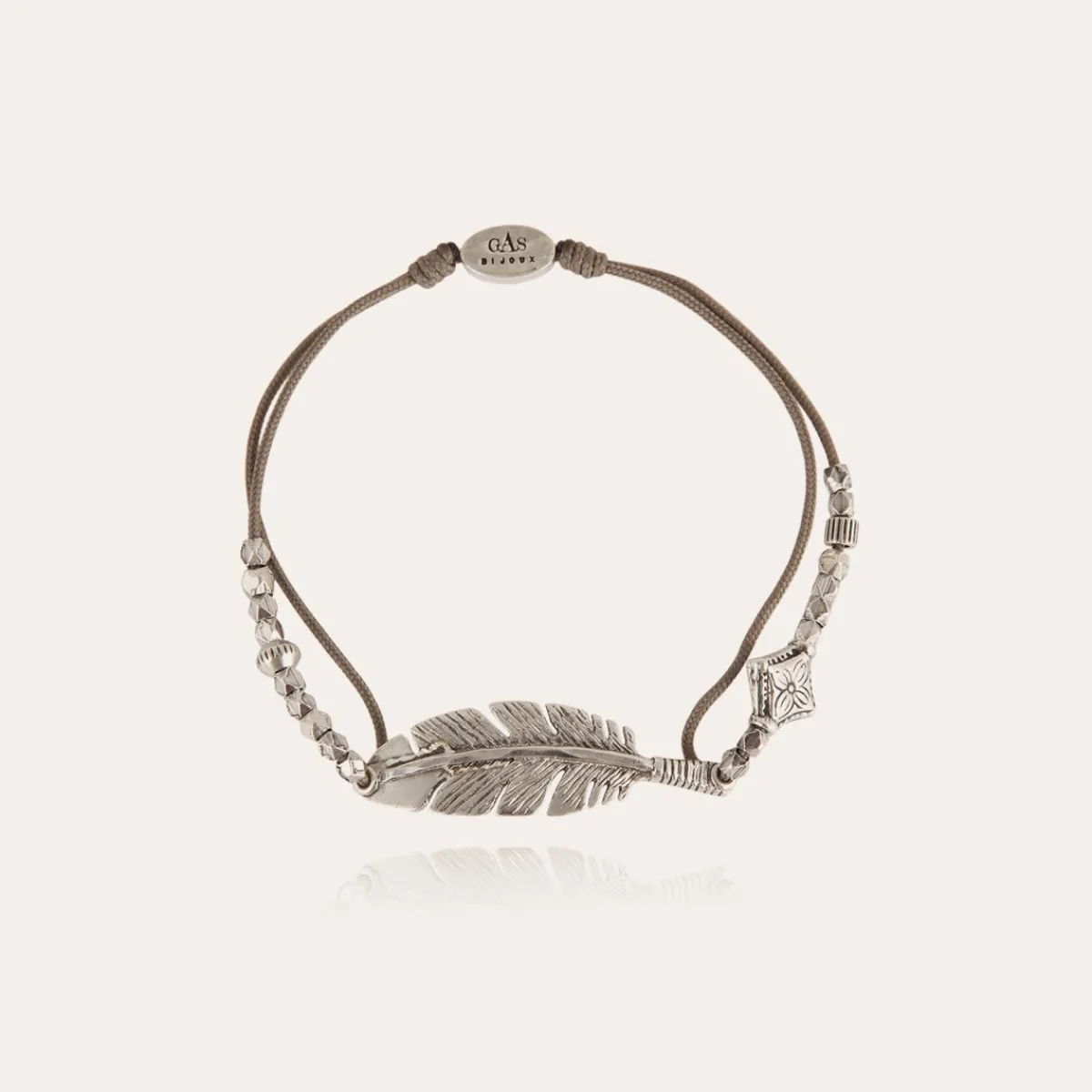 Outlet Gas Bijoux Penna bracelet large size silver Taupe