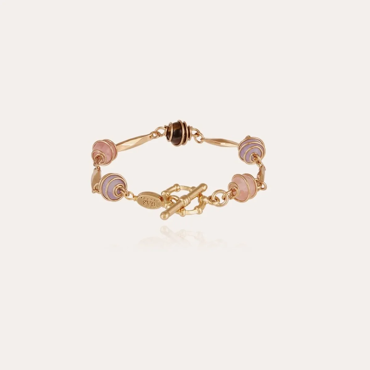 Fashion Gas Bijoux Perla Serti bracelet gold Amethyst