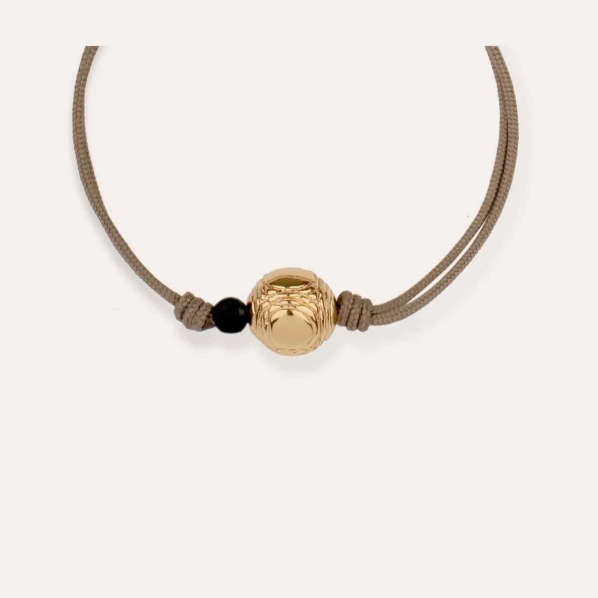 Flash Sale Gas Bijoux Petanque bracelet gold Taupe